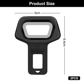 Pack of 4 Car Accessories, Accessories for Car Seats, Bottle Opener, Key Fob Car Parts, Car Seat Belt Buckle, Car Accessories, Universal Car Clip for Most Cars