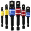 Hitefu 6PCS Impact Grade Socket Adapter Set, 1/4" 3/8" 1/2"