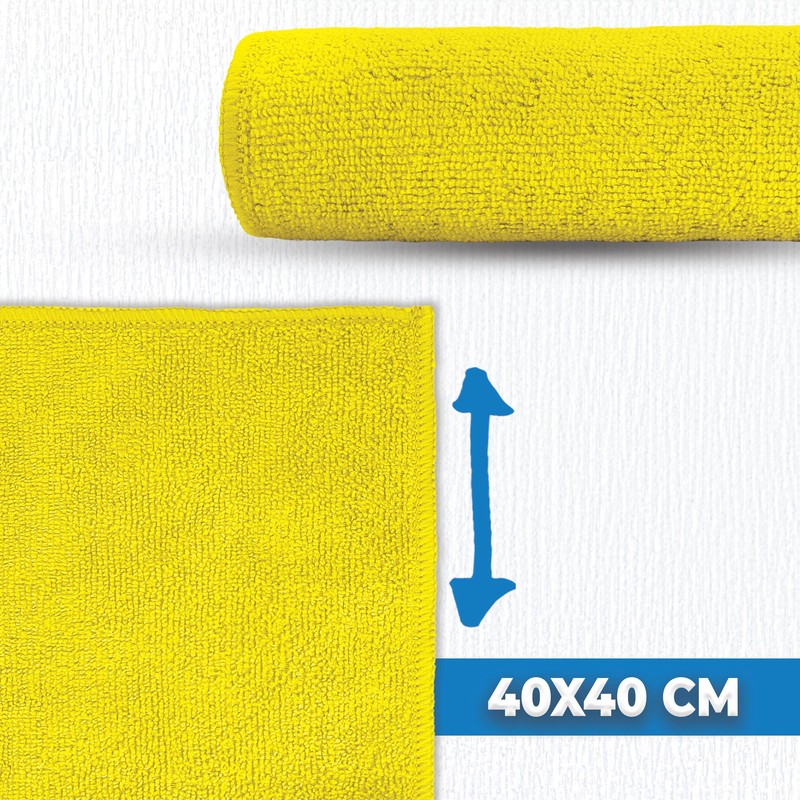 limpando 10 x Microfibre Cloths - 40 x 40 cm
