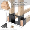 MOFEEZ Outdoor Firewood Log Storage Rack 2x4 Bracket Kit, Fireplace