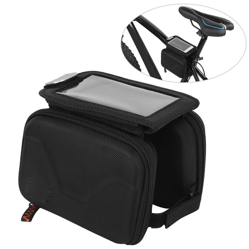 Bicycle Touching Screen Mobile Phone Bag EVA Anticollision Hard Shell