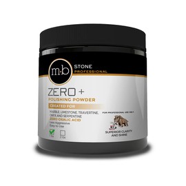 MB Stone MB ZERO+ Marble Polishing Powder Polish White, Black, Brown Marbles, Serpentine, and all Calcite Based Stone (1LB)