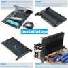 Quad NVMe PCIe Adapter, RIITOP 4-Port NVMe to PCI-e 4.0/3.0
