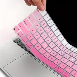Fashionable Laptop Keyboard Silicone Cover Skin, 1 Count Dust-proof Keyboard Covers, Premium Ultra-thin Silicone Keyboard Skin Compatible with MacBook Air 13" 15.3"(A2681 A2941)/2021 Pro/Max Pro 14" 16" (A2442 A2485) Mac M1
