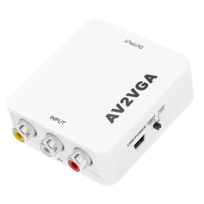 For AV to VGA Conveter Portable 1920x1080 HD AV2VGA Video