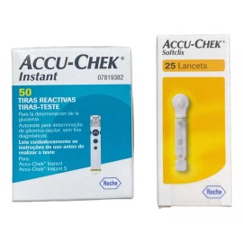 Accu-Chek Kit Accu-chek Instant 50 Tiras Y 25 Lancetas