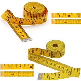 Tape Measure for Dressmakers, Suiyeejan Tailor's Tape Measure for Sewing Soft Double Scale, Measuring Tape for Households, Craftsmen Tailors (2 m Tape Measure + 3 m Tape Measure)