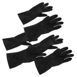 Outanaya Barber Hair Styling Gloves 3 Pack Shampoo Gloves Non-slip Grip for Hair Coloring Dyeing and Home Use Large