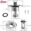 2PCS Marine Stainless Steel 316 Boat Oval Garboard Drain Plug