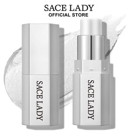 SACE LADY Face Stick, Cool Toned Contour Stick,Highlighter & Blush Makeup Sticks for Face, Easy to Blend & Long Lasting Natural Make Up for Cheek Eyes Lips - Color: 01-Pearl Glow