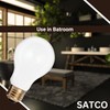 Satco S3950 A19 Incandescent Bulb, 25W, 130V, Frosted Finish, 180