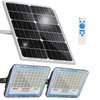 Gebosun 2 Pack 100W Solar Flood Light Outdoor, 13000LM 6000K