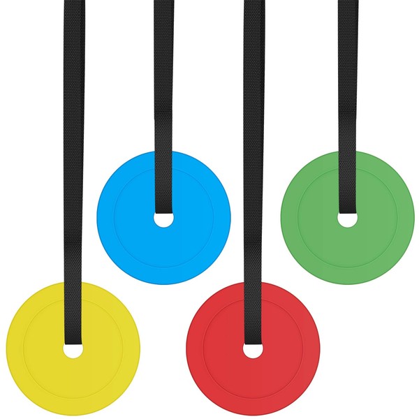 VercanMonth 4 Pcs Agility Targets Flat Cones Hockey Targets Soccer