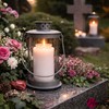 Mariles Lantern on Pole Ground Spike Handle for Standing Weatherproof
