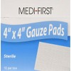 Medique Products 62012 Sterile Gauze Pads, 4-Inch By 4-Inch, 10