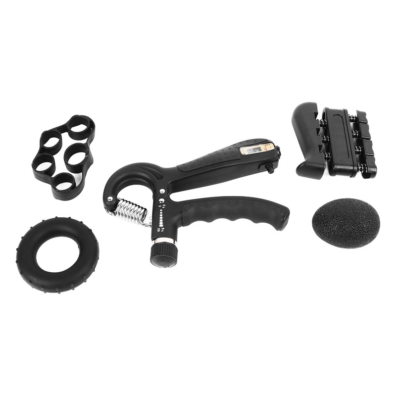 5Pcs Grip Strengthener Trainer Kit Hand Exercise Ball Finger Trainer