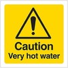 Warning Temperature- Caution Very Hot Water - 100 X 100mm