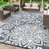 Findosom Waterproof Outdoor Rug 6' x 9' - Reversible Mandala