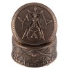 Veronese Pentagram Tin with Deity Baphomet Round Bronzed