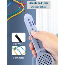 Enajucy 200EP Circuit Tracer Circuit Breaker Finder- Fiber Optic Connector Tone Generator (200EP)