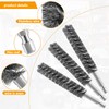 WANGCL 6 Pieces Wire Brush Drill Bore Cleaning Brush Set