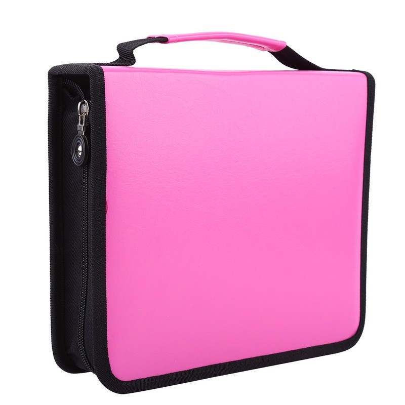 120 Slots PU Leather Foldable Pencil Case Large Capacity Zipper