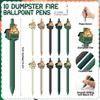 Sayglossy 10 Sets Dumpster Fire Pen Gifts for Coworker Positive