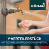 kör4u 3 Quick Coupling Brass Universal Y Splitter 3/8" to