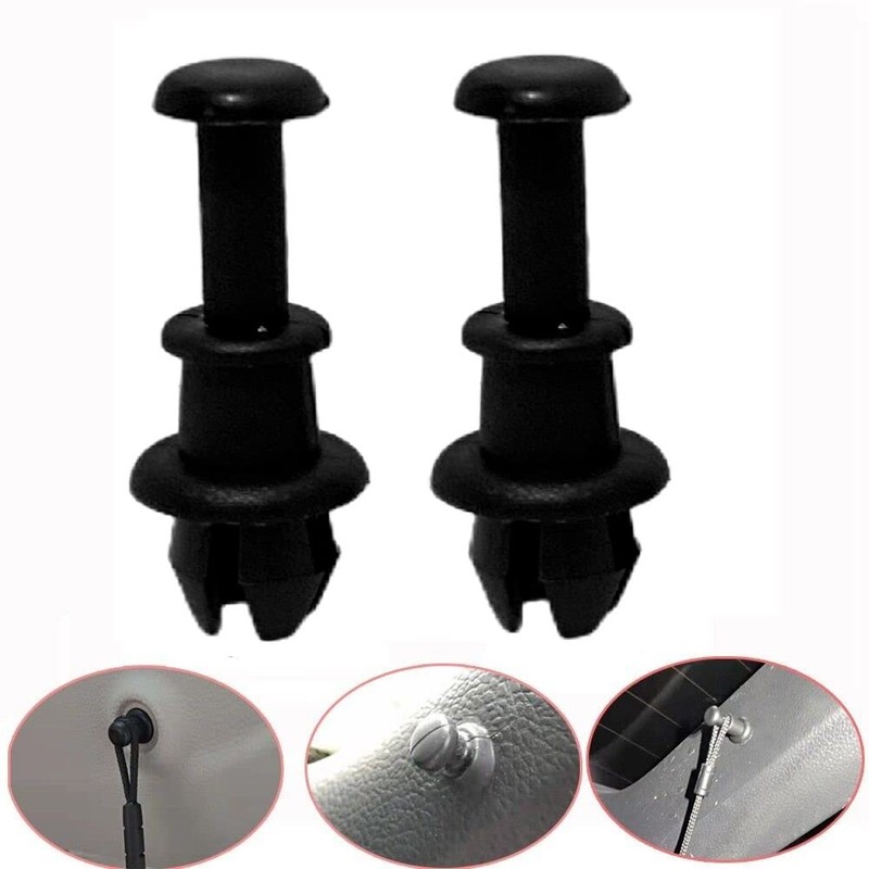 Pack of 4 parcel shelf retaining strap, parcel shelf clips,