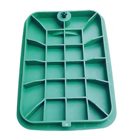 Outer diameter 17" x12" Rectangular Sprinkler Valve Box Cover Valve Box Cover Lid for Outdoor Sprinkler Irrigation Control Water System Lawn, Green