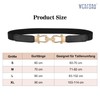WERFORU Women's Thin Elastic Belt for Dresses, Thin Retro Stretch