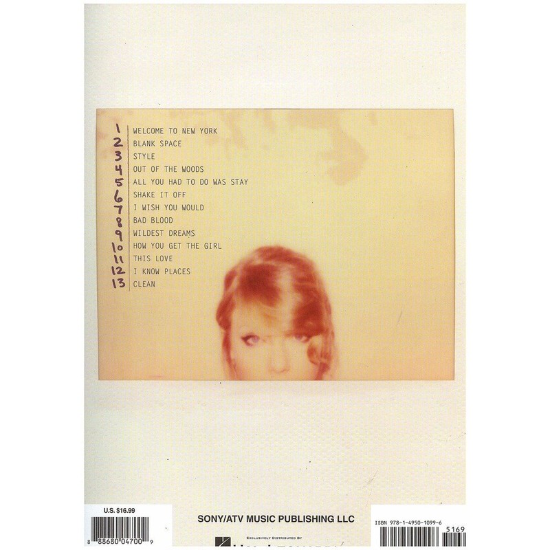 Hal Leonard Taylor Swift - 1989 Easy Piano