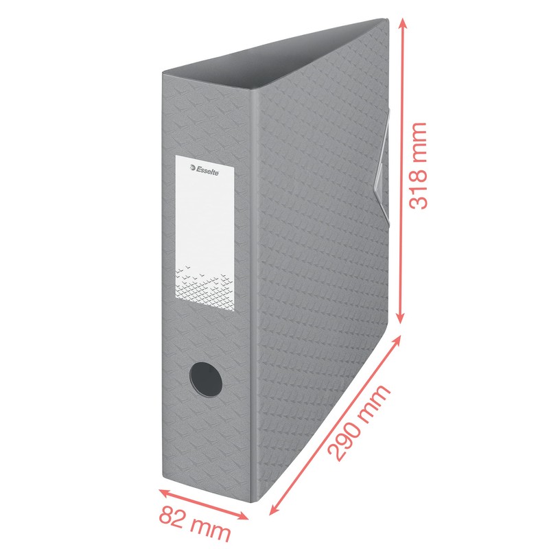 Esselte Lever Arch File, 500 Sheet Capacity, 82mm Spine, Lightweight