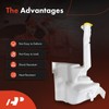 A-Premium Windshield Washer Reservoir Tank Assembly Compatible with Jeep WJ