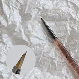 Nail Brush for Drawing Petals and Butterflies, Watercolor Paint Brushes for Oil Painting, Acrylic Paint Brushes（1 PACK） (dark brown)