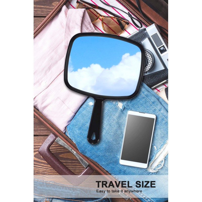 MIRRORNOVA Hand Mirror, Barber Hairdressing Handheld Mirror with Handle for