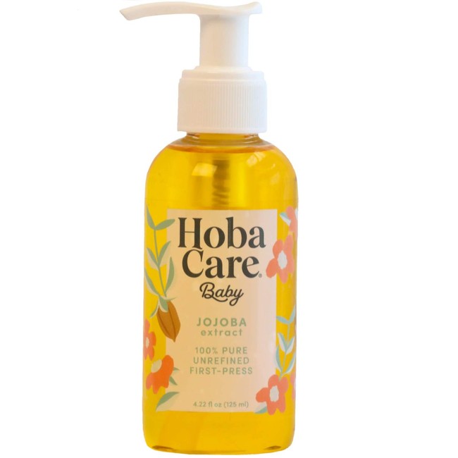 The Original Jojoba Company - HobaCare Baby 4.2 oz. (125 mL) Pure Jojoba for Face and Body Essential Jojoba - Always Pesticide Free - 100% Pure Jojoba