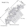 Hapibuy Crystal Wedding Hair Comb Bridal Hair Comb Pearl Wedding