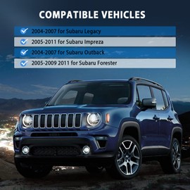 Fuel Injector Set of 4 Fit 2005-2011 for Subaru Impreza 2005-2009 2011 for Subaru Forester 2004-2007 for Subaru Legacy 2004-2007 for Subaru Outback, KFKGF Fuel Injectors Kits Replaces# 16611-AA680