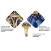 European Style Shiny Artificial Diamond Easter Egg Metal Crafts Jewelry
