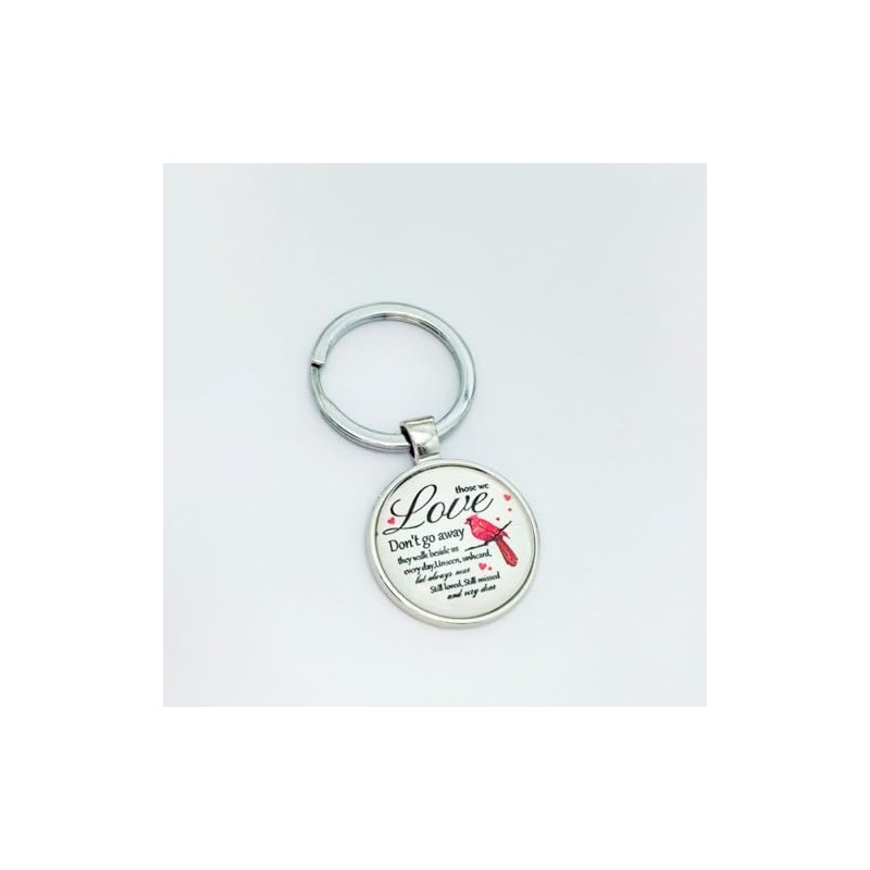 Generic Cardinal Keychain Bereavement Sympathy Gift - Remembrance Grief Red