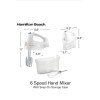 Hamilton Beach 6-Speed Electric Hand Mixer with Whisk And Storage