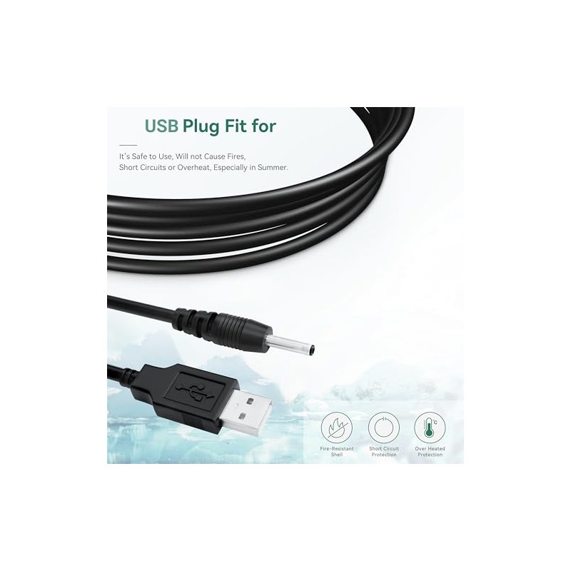 FITE ON Charger Cord Compatible with Bitvae D2/S2 Electric Toothbrush,