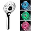 GuDoQi LED Shower Head, 3 Colour Changing Temperature Control, 3
