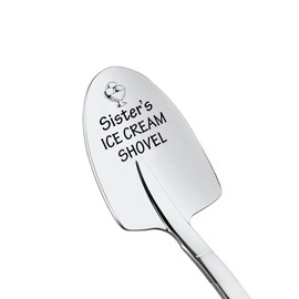Sisters Gifts from Sister Ice Cream Shovel, Birthday Gift for Sister Ice Cream Lovers Gifts for Women Christmas Gift for Sisters Spoons
