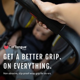 CATTONGUE GRIPS Non-Abrasive Grip Wrap Tape – 1” Thick Heavy Duty Tape for Wrapping Tools, Bats, Workout Equipment for Extra Grip, Durable Anti Slip Tape (Glow in The Dark, 20ft)