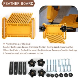 2Pcs Woodworking Featherboard, Table Saw AccessoriesBoard Set, Adjustable Woodworking Safety Device Table Saw for Stationary Electric Cutting Tools and Router Tables