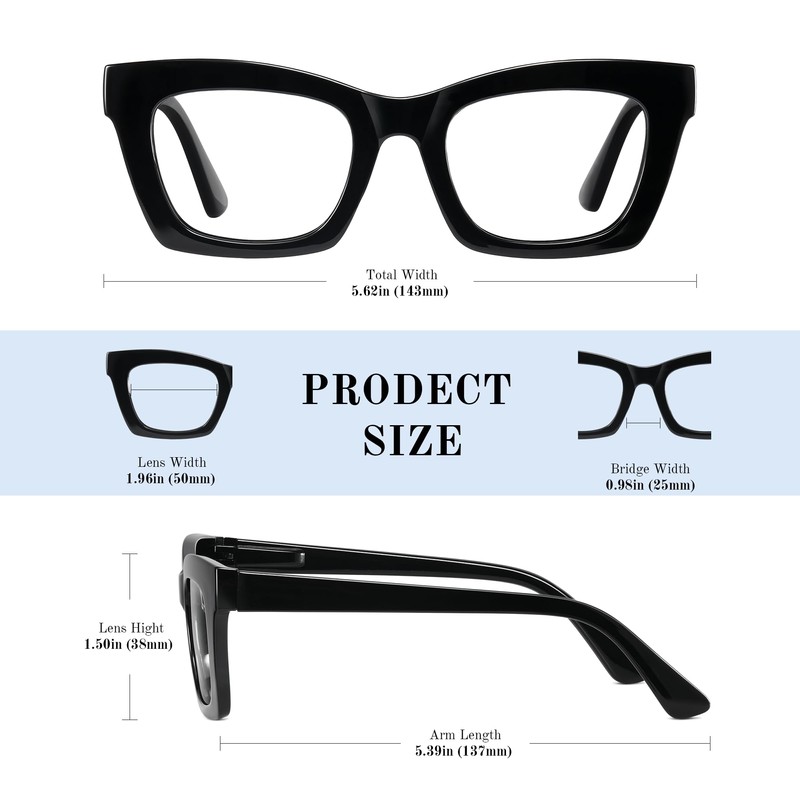 resjok Oprah Reading Glasses for Women-3Pack Blue Light Blocking Fashion