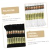 jojofuny 48Pcs Solid Color DIY Embroidery Thread for Cross Stitch