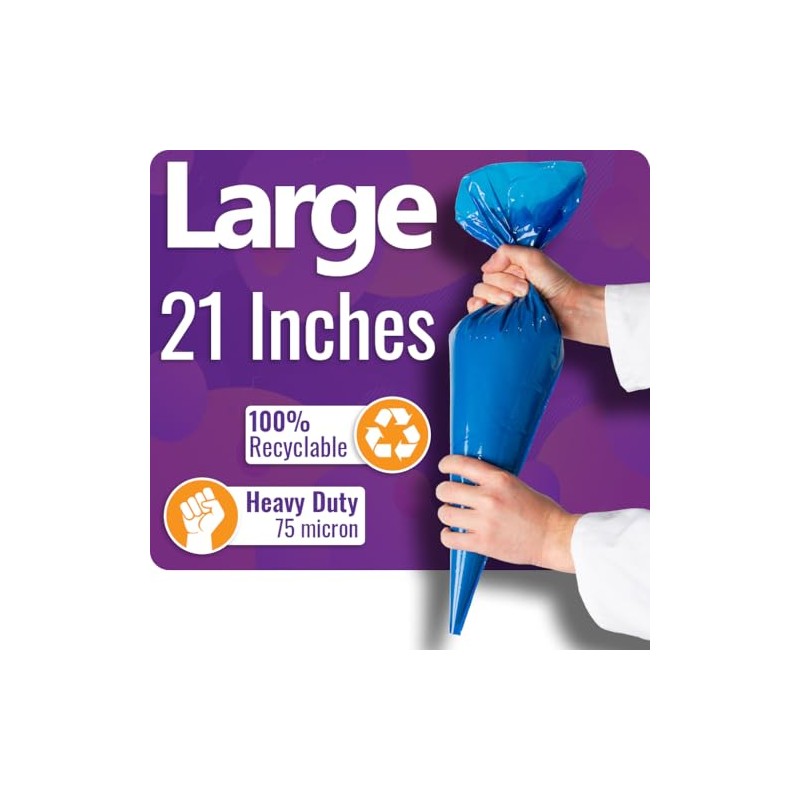 Bag Market | Strong Blue Piping Bags - 21" Large